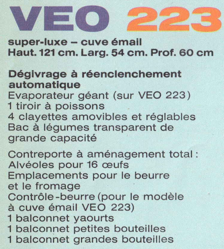 description veo 223