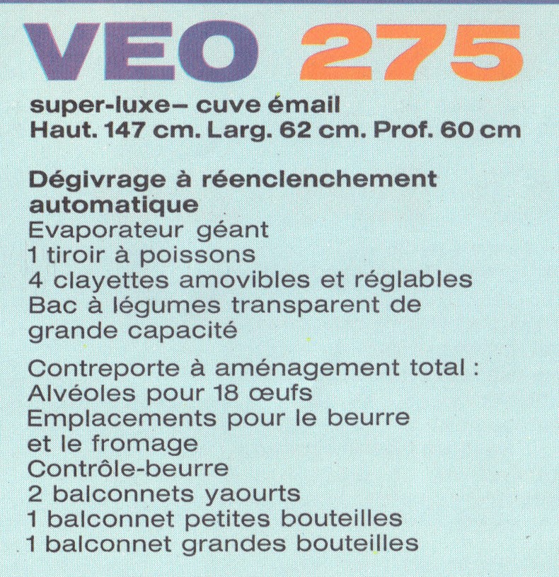 description veo 275