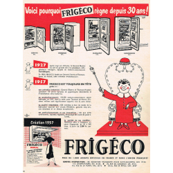 pub réfrigérateur frigeco