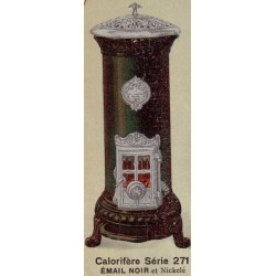calorifère n° 271 émail noir