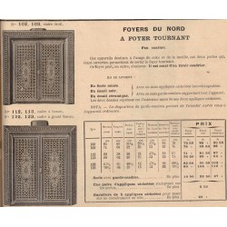 intérieurs de cheminées foyer tournant 1909