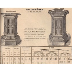 calorifères page 71  1909 1910