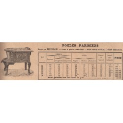 poêles parisiens n°31 à 36