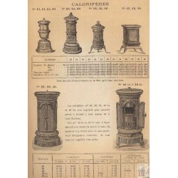 Calorifères N° 34 35 36 1893