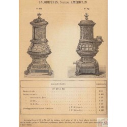 Calorifères Américain N°69 1893
