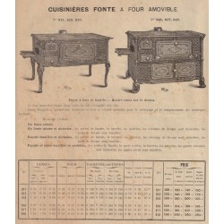 Cuisinières fonte 4 trous 1900