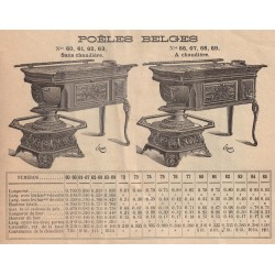 Poêles Belges sans chaudières