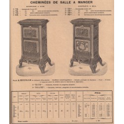 Cheminées de salle à manger 1906