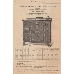 Cuisinières tôle et fonte du centre