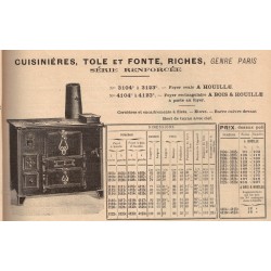 Cuisinières riches Paris 1909