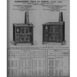 cuisinière tôle et fonte paris  1906