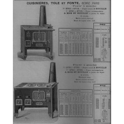 cuisinière tôle et fonte paris 1906