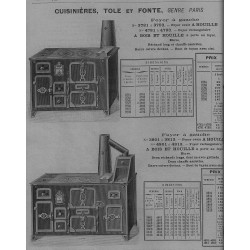 cuisinière tôle et fonte paris 1906