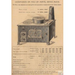 cuisinière tôle et fonte paris 1893