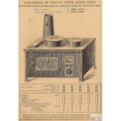 cuisinière tôle et fonte paris 1893