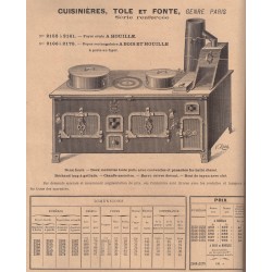cuisinière tôle et fonte paris 1906