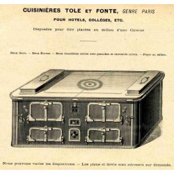 cuisinière tôle et fonte paris hôtel