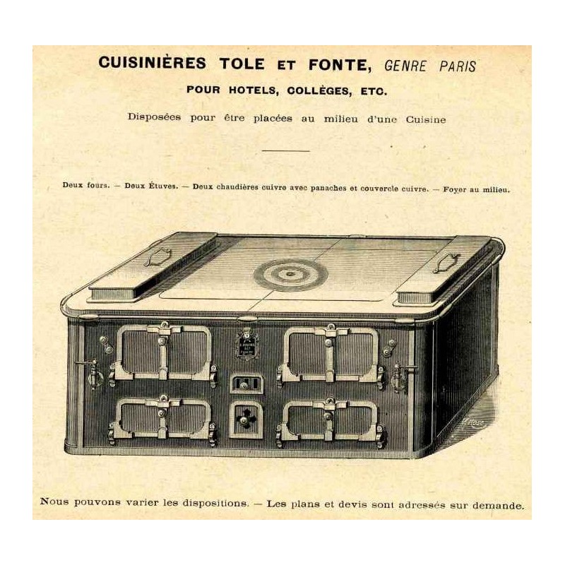 cuisinière tôle et fonte paris hôtel