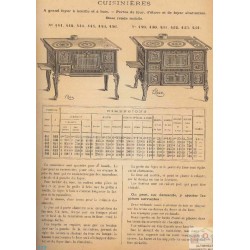 Cuisinières Fonte à 2 trous 1893