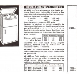 tarif 4020 1954
