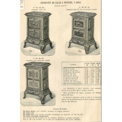 Cheminées de salle à manger 1898