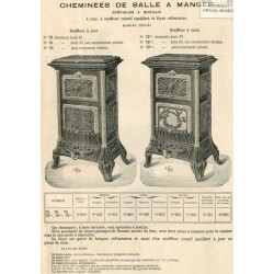 Cheminées de salle à manger 1898