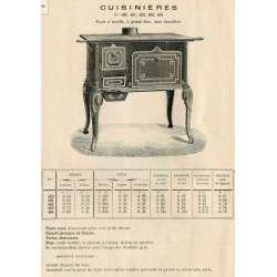 cuisinières fonte 1898