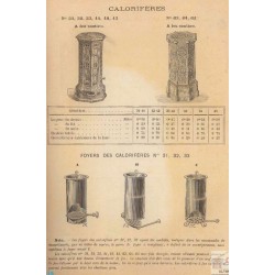 Calorifères page 216  1893