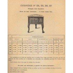 Cuisinières Fonte page 158  1893