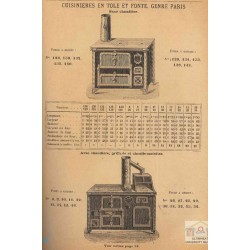 Cuisinières tôle et fonte Paris page 34  1883