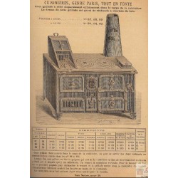 Cuisinières tôle et fonte Paris page 38  1893
