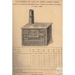 Cuisinières tôle et fonte Paris page 48