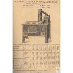 Cuisinières tôle et fonte Paris page 56