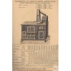Cuisinières tôle et fonte Paris page 60 1893