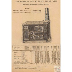 Cuisinières tôle et fonte Paris page 63 1893