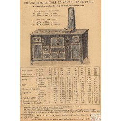 Cuisinières tôle et fonte Paris page 65