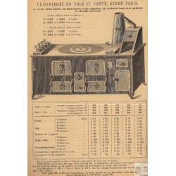 Cuisinières tôle et fonte Paris page 77 1893