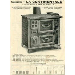 Cuisinières La Continentale 1928