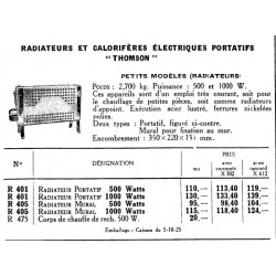 Radiateurs 1930