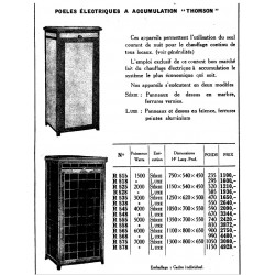 Poêles électriques à accumulation 1930