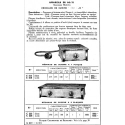 réchaud de cuisine 1936