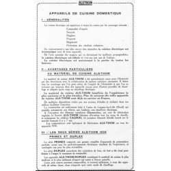 généralités cuisinières 1936