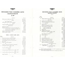 pièces cuisinières Q