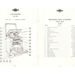 pièces cuisinière q 754