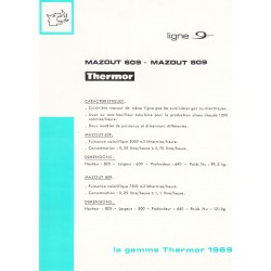 caractéristique MAZOUT 609