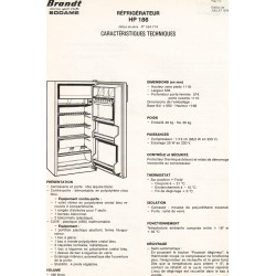 fiche technique HP 186