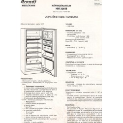 fiche technique HM 308 B
