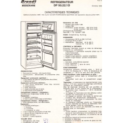fiche technique DP 5022 1 D