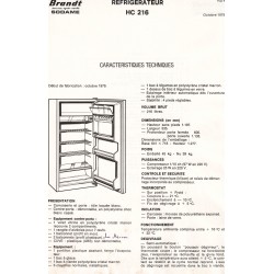 fiche technique HC 216