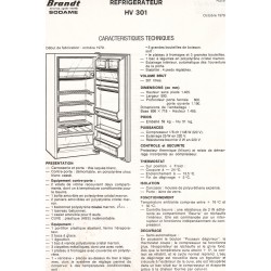 fiche technique HV 301